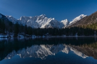 Riflessi , lago di Fusine ed il Mangart 2